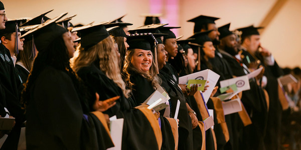 MGA grads during ceremony at commencement